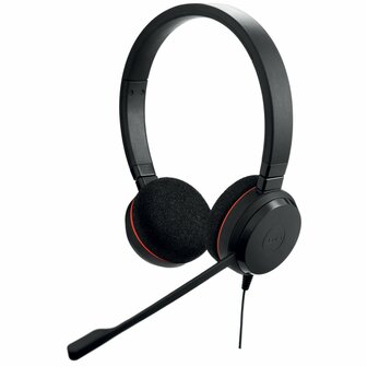 Jabra Evolve 20 UC | Bedraade On-ear Stereo Headset | USB Type-A | Zwart
