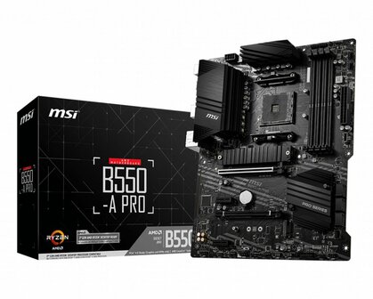 MSI B550-A PRO | Socket AM4 | AMD B550 | 4xDDR4 | ATX | Moederbord