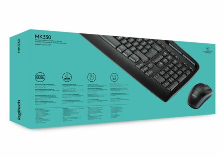 Logitech MK330 | Draadloze Muis en Toetsenbordcombo | QWERTY
