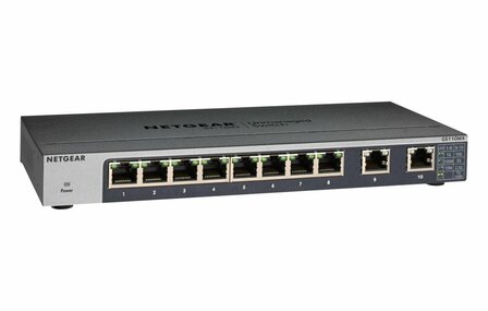 NETGEAR GS110MX Unmanaged 10G Ethernet (100/1000/10000) Zwart