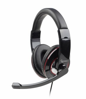 Gembird MHS-001 | Bedraade On-Ear Headset USB-A | Zwart