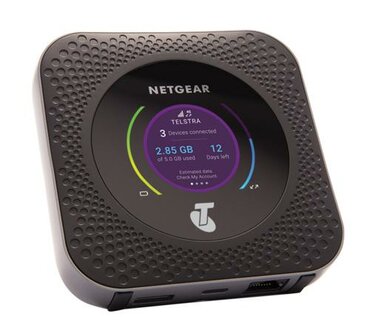 NETGEAR AirCard M1 MR1100-100EUS | Mobiele WiFi (4G LTE) Router | Tot 1 Gbps | Zwart