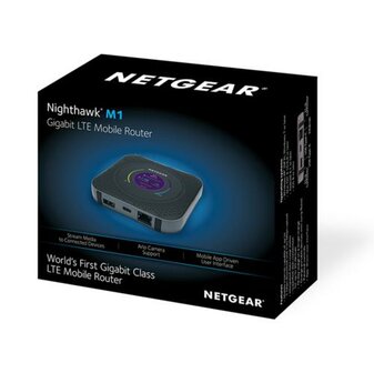 NETGEAR AirCard M1 MR1100-100EUS | Mobiele WiFi (4G LTE) Router | Tot 1 Gbps | Zwart