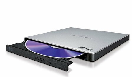 LG GP57ES40 optisch schijfstation DVD&plusmn;RW Zwart, Zilver