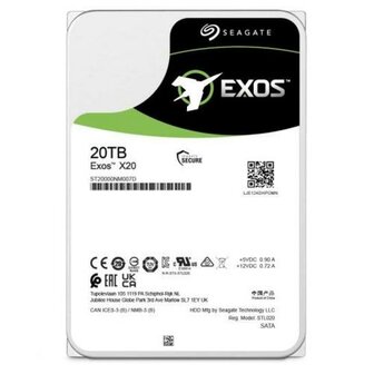 Seagate Exos X20 Enterprise HDD 3.5&quot; | 20TB SATA III | 7200RPM