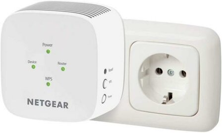 NETGEAR EX3110 Netwerkzender &amp; -ontvanger Wit 10, 100, 300 Mbit/s