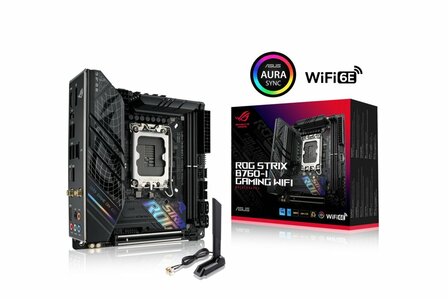 ASUS ROG STRIX B760-I GAMING WIFI | Socket LGA 1700 | Intel B760 | 2xDDR5 | Mini-ITX | Moederbord