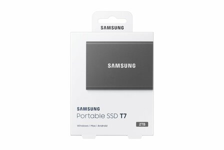 Samsung T7 2TB Portable SSD - 1.050MB/s Grijs