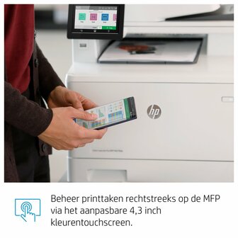 HP Color LaserJet Pro MFP M479fdw, Printen, kopi&euml;ren, scannen, fax, e-mail, Scannen naar e-mail/pdf; Dubbelzijdig printen; ADF voor 50 vel ongekruld