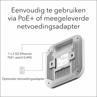 NETGEAR Insight Cloud Managed WiFi 6 AX3600 Dual Band Access Point (WAX620)