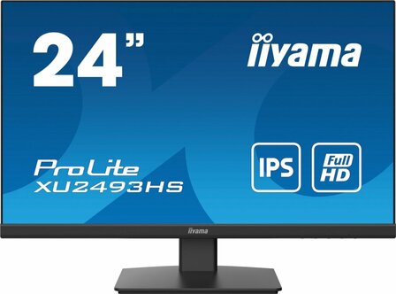 iiyama XU2493HS-B5 computer monitor 61 cm (24&quot;) 1920 x 1080 Pixels Full HD LED Zwart