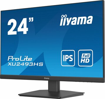 iiyama XU2493HS-B5 computer monitor 61 cm (24&quot;) 1920 x 1080 Pixels Full HD LED Zwart