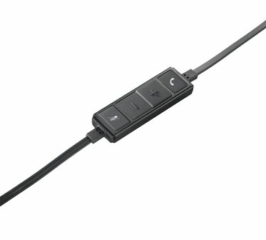 Logitech H650e | Bedraade On-ear Mono Headset | USB-A | Zwart/Zilver
