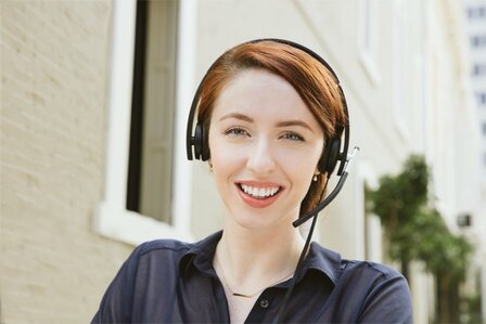 Logitech H650e | Bedraade On-ear Mono Headset | USB-A | Zwart/Zilver