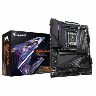 Gigabyte B650 AORUS PRO AX | Socket AM5 | AMD B650 | 4xDDR5 | ATX | Moederbord