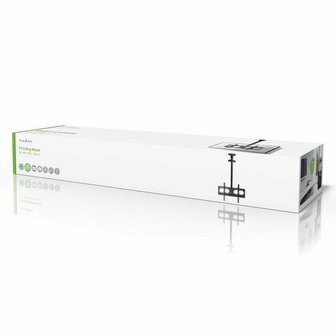 Nedis TVCM1350BK | Draai- en kantelbare TV-plafondbeugel | 42&#039;&#039;-65&#039;&#039; | max 45kg | VESA 600x400