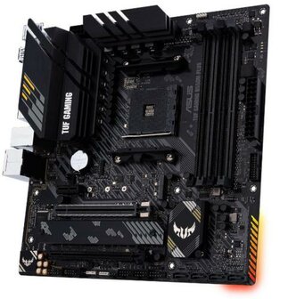 ASUS TUF GAMING B550M PLUS | Socket AM4 | AMD B550 | 4xDDR5 | Micro-ATX | Moederbord