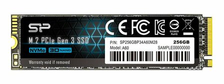 Silicon Power A60 | 256GB NVMe SSD | M.2 | Gen3 | 2.200MB/s