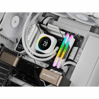 Corsair Vengeance RGB Wit | 32GB 2x16GB DDR5 | 6000MHz | DIMM | CL40 | Geheugenmodule | RAM