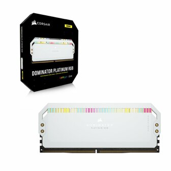 Corsair Dominator Platinum RGB Wit | 32GB 2x16GB DDR5 | 5600MHz | DIMM | CL40 | Geheugenmodule | RAM