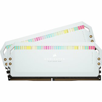 Corsair Dominator Platinum RGB Wit | 32GB 2x16GB DDR5 | 5600MHz | DIMM | CL40 | Geheugenmodule | RAM