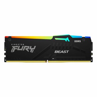 Kingston Fury Beast RGB | 1x16GB DDR5 | 5200MHz | DIMM | CL36 | Geheugenmodule | RAM