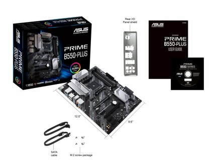 ASUS PRIME B550-PLUS AMD B550 Socket AM4 ATX