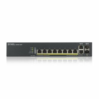 Zyxel GS1920-8HPV2 Managed Gigabit Ethernet (10/100/1000) Power over Ethernet (PoE) Zwart