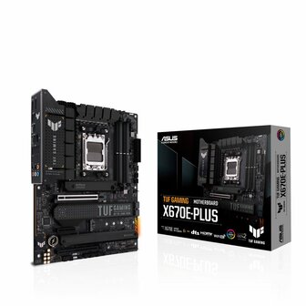 ASUS TUF GAMING X670E-PLUS | Socket AM5 | AMD X670 | 4xDDR5 | ATX | Moederbord