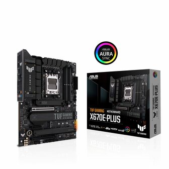 ASUS TUF GAMING X670E-PLUS | Socket AM5 | AMD X670 | 4xDDR5 | ATX | Moederbord
