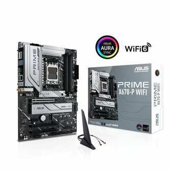 ASUS PRIME X670-P WIFI | Socket AM5 | AMD X670 | 4xDDR5 | ATX | Moederbord
