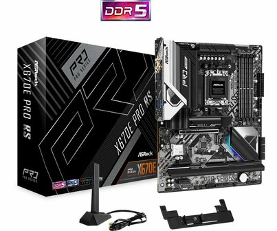 Asrock X670E Pro RS | Socket AM5 | AMD X670 | 4xDDR5 | ATX | Moederbord