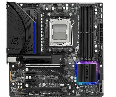 Asrock B650M PG Riptide | Socket AM5 | AMD B650 | 4xDDR5 | Micro-ATX | Moederbord