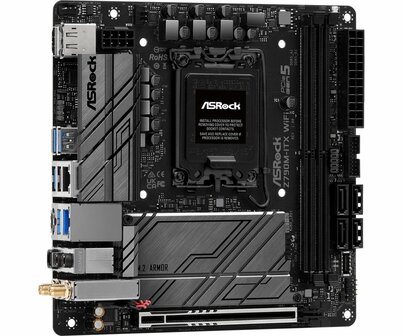 Asrock Z790M-ITX WiFi | Socket LGA 1700 | Intel Z790 | 2xDDR5 | Mini-ITX | Moederbord