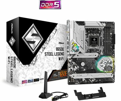 Asrock B650E Steel Legend WiFi | Socket AM5 | AMD B650 | 4xDDR5 | ATX | Moederbord