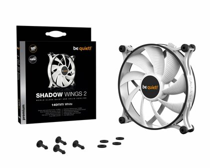 be quiet! Shadow Wings 2 | 140mm Case Fan Wit