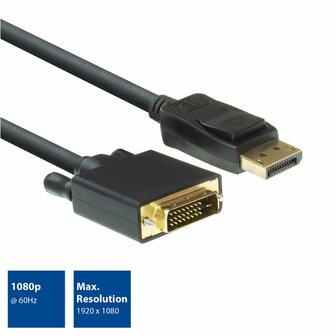 ACT AC7505 | DisplayPort naar DVI Kabel | 1,8 m | M/M