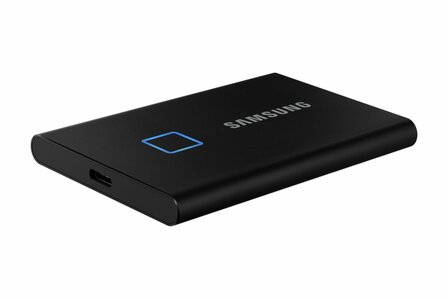 Samsung MU-PC1T0K, T7 Touch, 1000 GB, USB Type-C, 3.2 Gen 2 (3.1 Gen 2), 1050 MB/s, Wachtwoordbeveiliging, Zwart