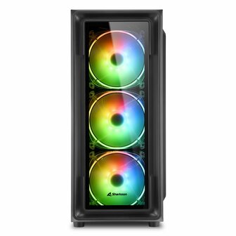 Sharkoon TK4 RGB | Midi Tower Case | Zwart