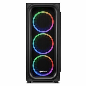 Sharkoon TK5M RGB | Midi Tower Case | Zwart