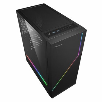 Sharkoon RGB FLOW Midi Tower Zwart