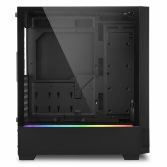 Sharkoon RGB Flow | Midi Tower Case | Zwart