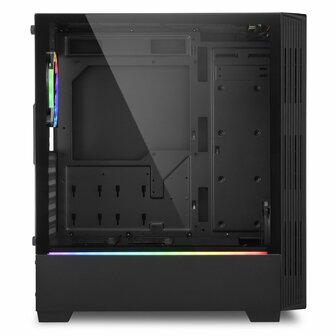 Sharkoon RGB LIT 100 Midi Tower Zwart