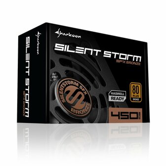 Sharkoon SilentStorm SFX Bronze power supply unit 450 W 20+4 pin ATX Zwart