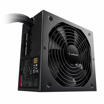 Sharkoon WPM Gold ZERO | 550 Watt Gold ATX PSU | Deels Modulair | Power Supply | Voeding