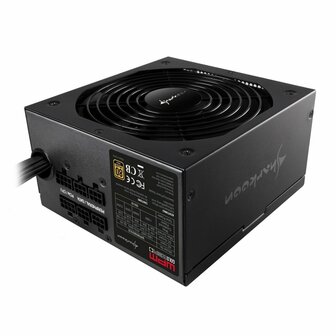 Sharkoon WPM Gold ZERO | 550 Watt Gold ATX PSU | Deels Modulair | Power Supply | Voeding