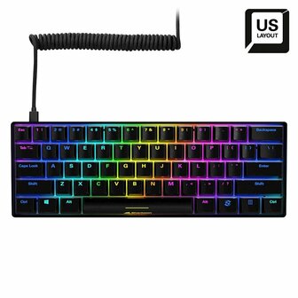 Sharkoon SKILLER SGK50 S4 toetsenbord USB QWERTY Amerikaans Engels Zwart