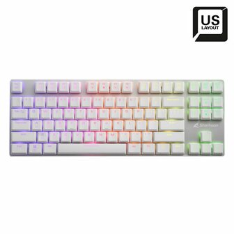 Sharkoon PureWriter TKL RGB Wit | Bedraad Toetsenbord | QWERTY US