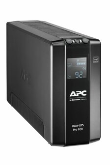 APC Back-UPS Pro BR900MI | 900 VA | 6x IEC C13 Stopcontacten | AVR Spanningstabilisatie | LCD-Statusdisplay