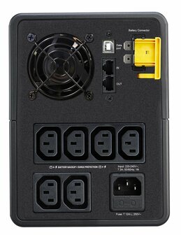 APC Back-UPS BX1600MI | 1600 VA / 900 W | 6x IEC C13 Stopcontacten | AVR Spanningsregeling | LED-Statusindicator | Robuuste Tower UPS